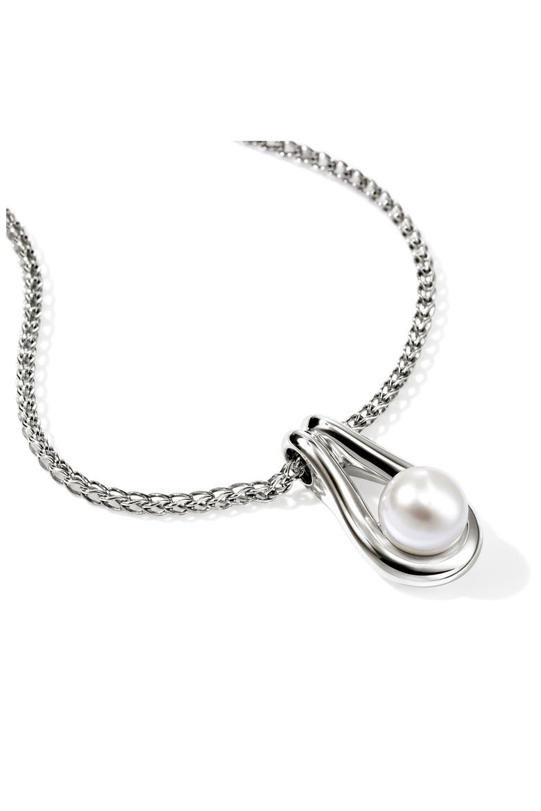 Surf Silver Pendant Necklace, Alternate, color, STERLING SILVER