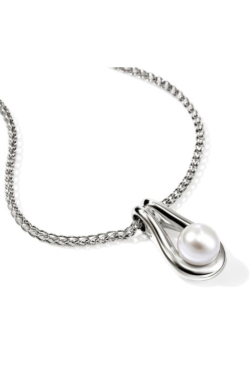 John Hardy Surf Silver Pendant Necklace In Sterling Silver