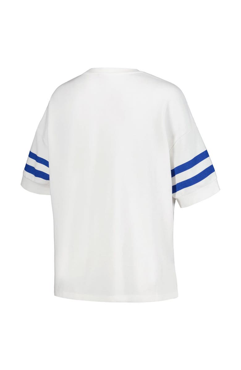 G-III 4HER BY CARL BANKS Women's G-III 4Her by Carl Banks White Los Angeles Dodgers Winners Half-Sleeve Fashion Top, Alternate, color, 