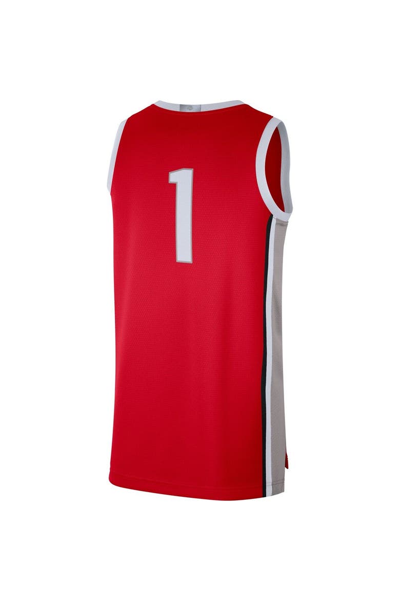 Men's Nike #1 Scarlet Ohio State Buckeyes Limited Basketball Jersey, Alternate, color, Scarlet