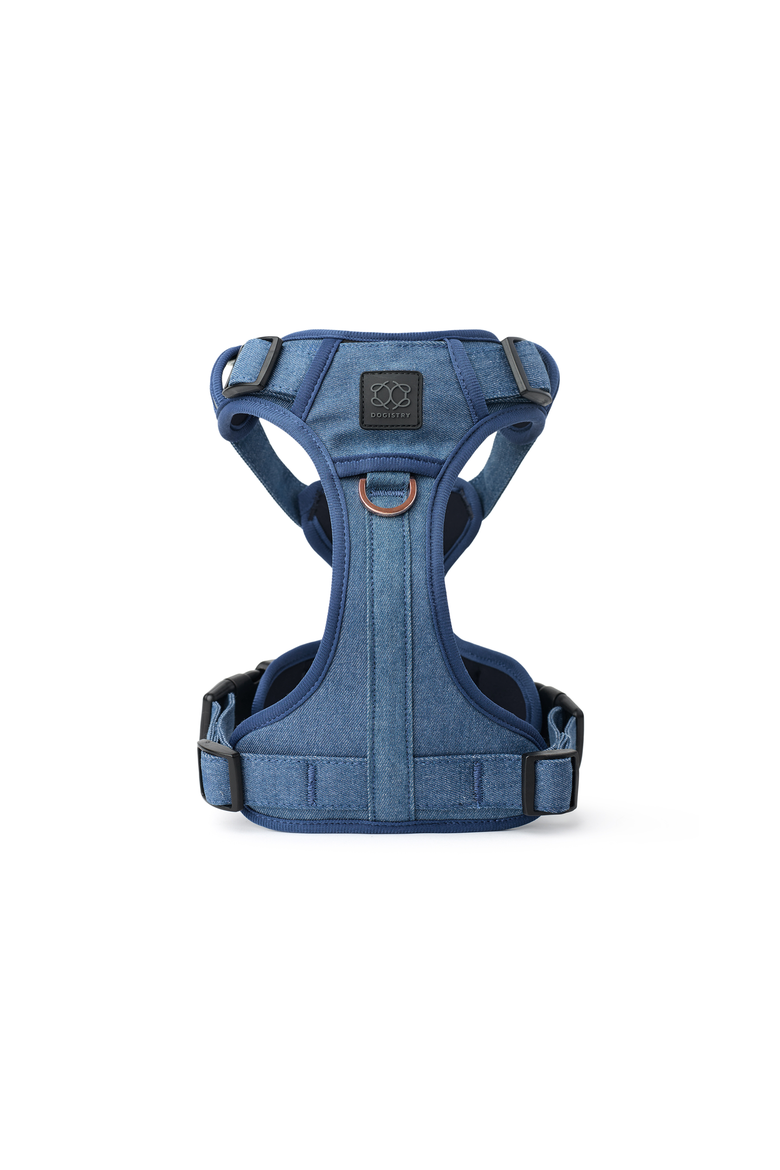 The NoMad Adjustable Luxe Harness, Main, color, Denim