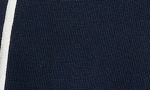 Ben Sherman Border Resort Knit Camp Shirt In Dark Navy