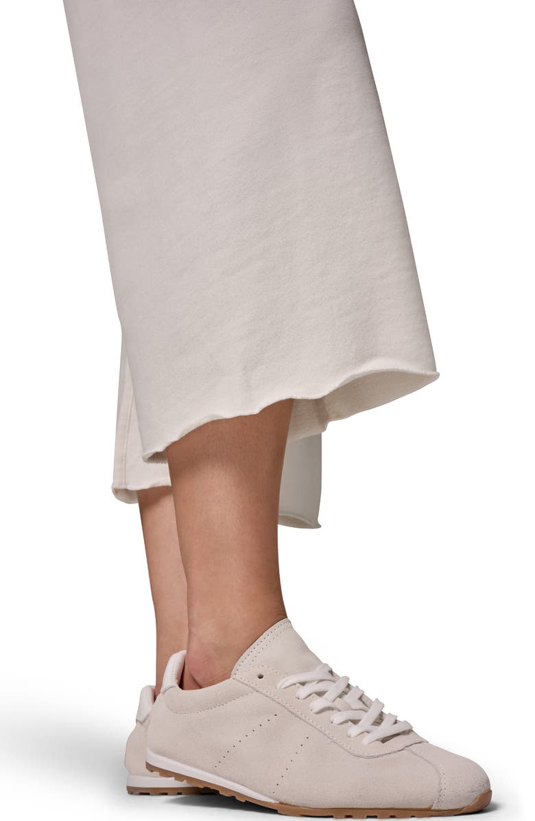 Donna Karan New York Cotton Terry Crop Drawstring Pants, Alternate, color, Cream