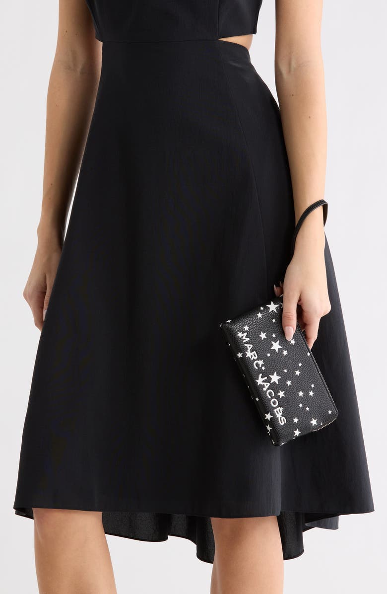 Marc Jacobs Star Print Bold Wristlet Pouch, Alternate, color, Black Multi