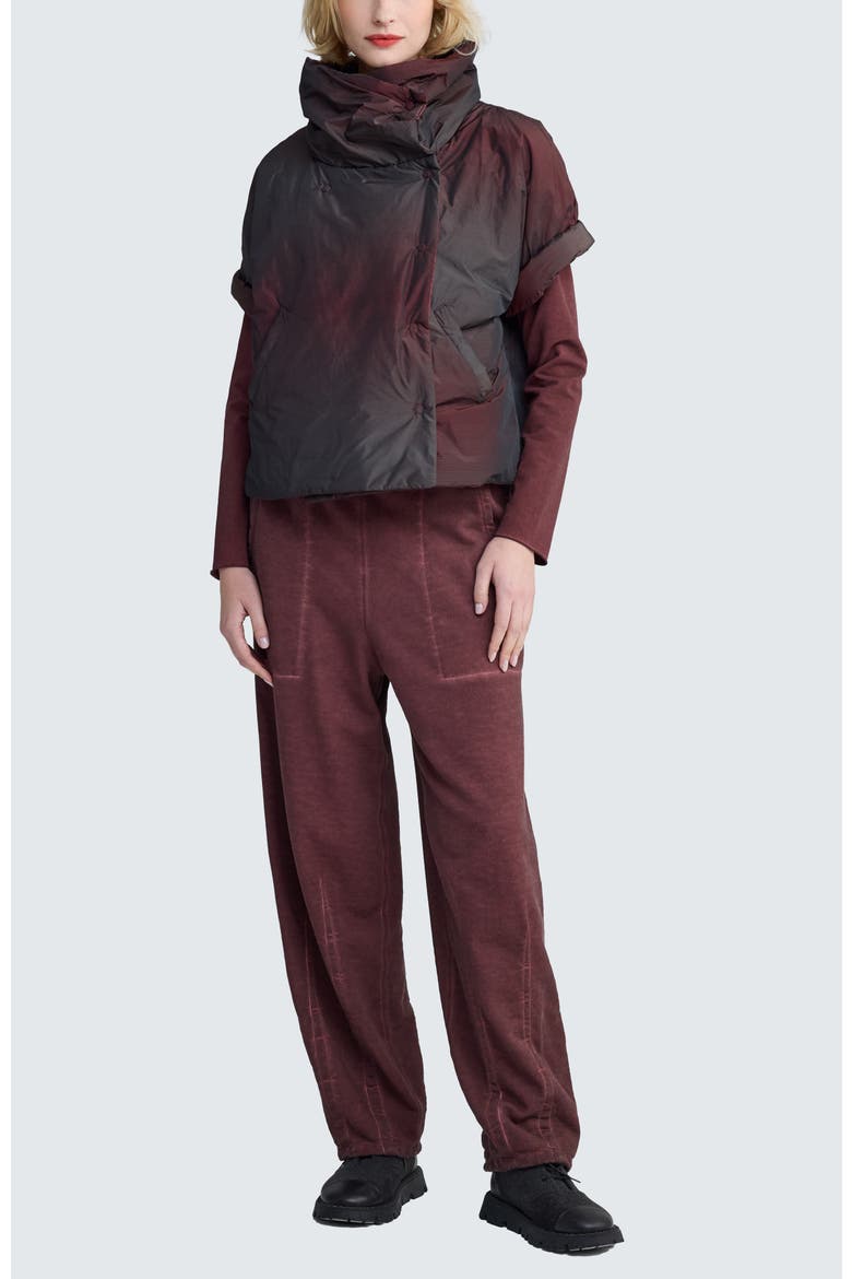 Stella Sculptural Cropped Jacket, Alternate, color, Mulberry