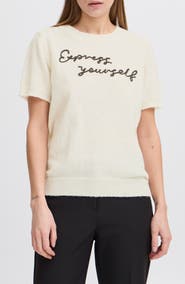 ICHI Short Sleeve Sweater