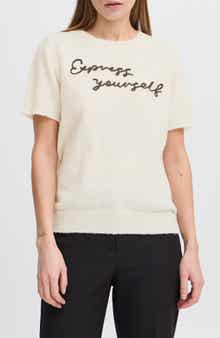 ICHI Short Sleeve Sweater