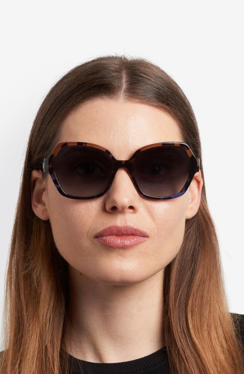 Kate Spade New York Layne 57mm Geometric Square Sunglasses In Black