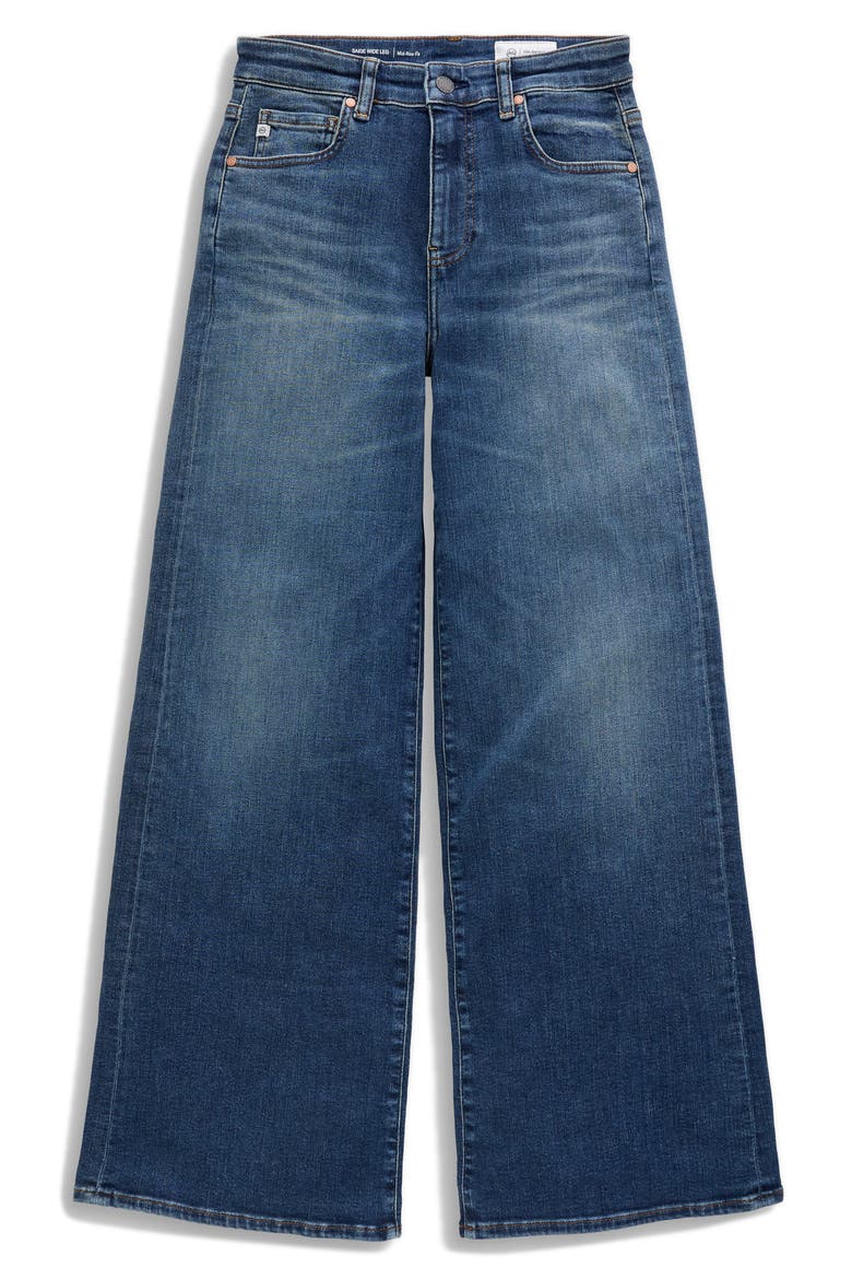 Saige High Waist Wide Leg Jeans, Alternate, color, 14 YEARS BLUEGRASS