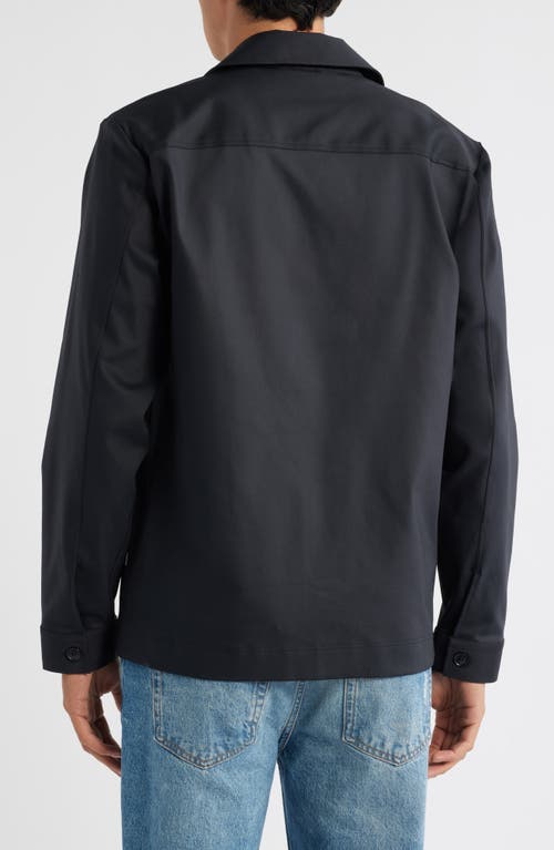 Nn07 Gabe 1710 Twill Chore Jacket In Blue