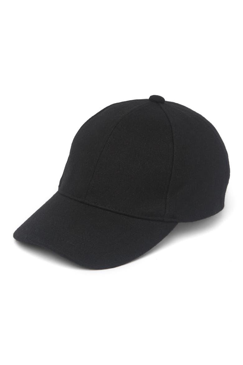 Textured Baseball Cap, Main, color, BLACK