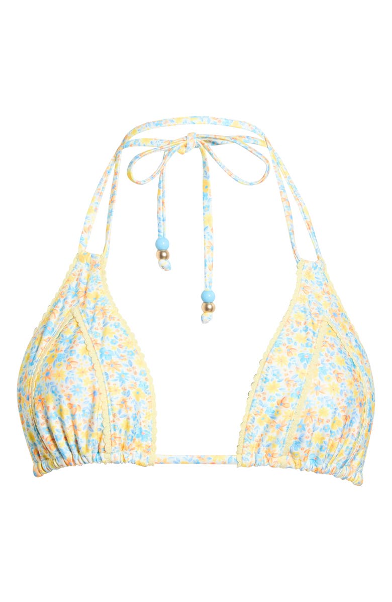 Kulani Kinis Decorative Panel Halter Bikini Top, Alternate, color, Dreamy Daze