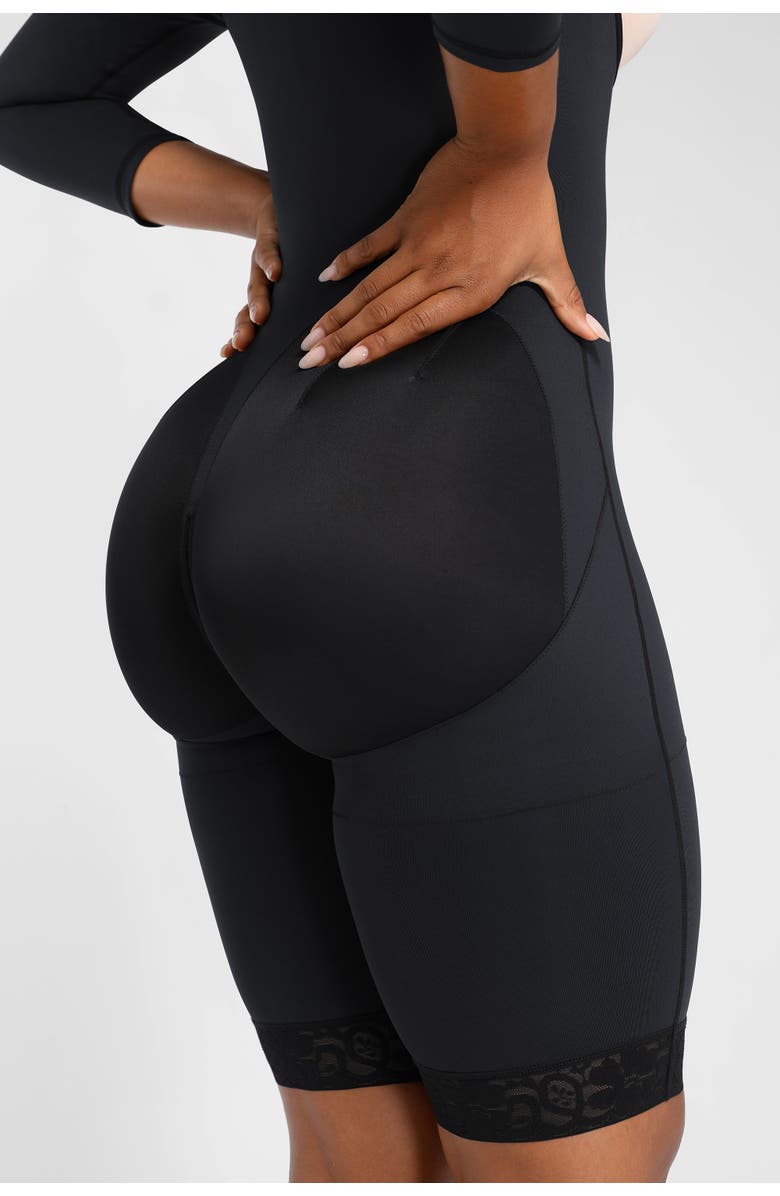 Shapellx AirSlim Open Bust Butt-Lifting Bodysuit, Alternate, color, Elegant Black