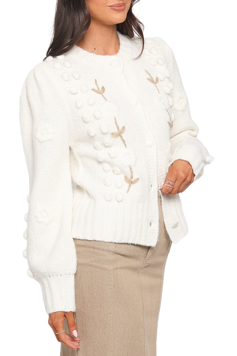 Cleo Floral Cardigan, Alternate, color, CREAM