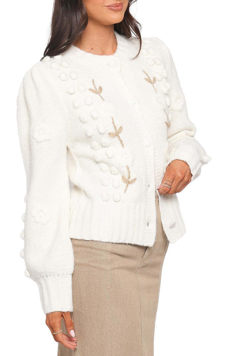 Petal & Pup Cleo Floral Cardigan, Alternate, color, Cream