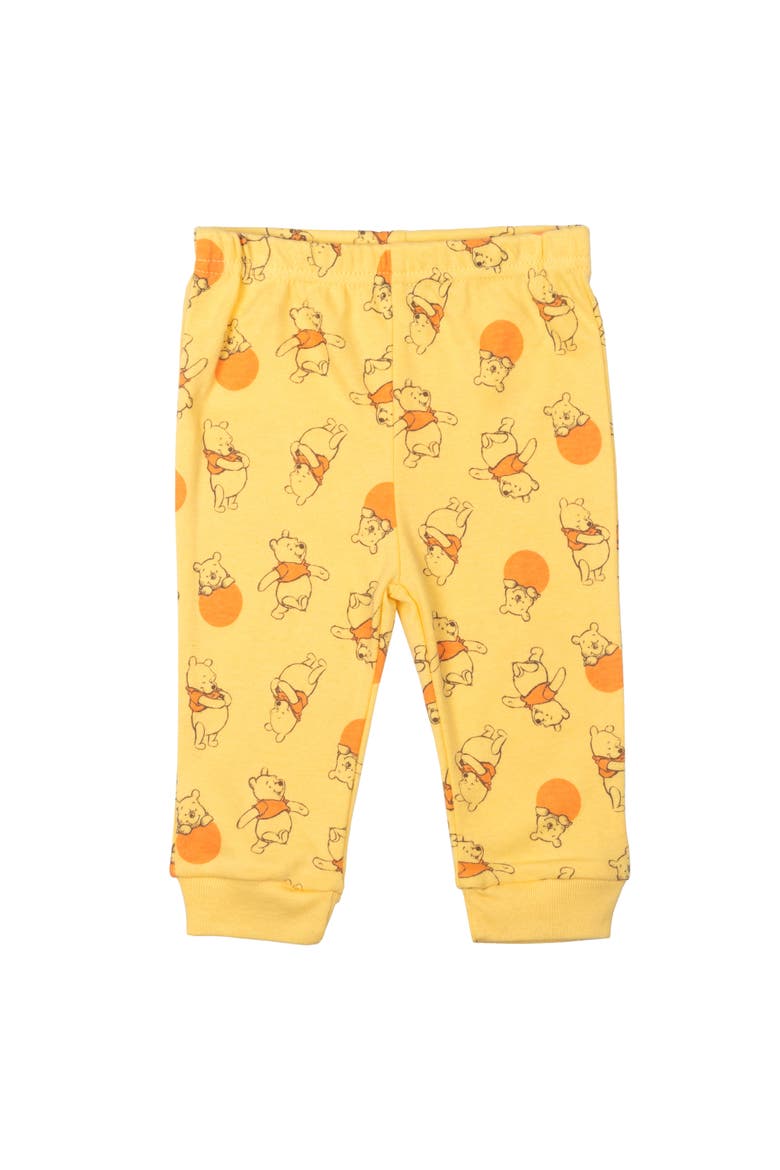 Winnie the Pooh 4-Piece Bodysuit and Pants Set, Alternate, color, Pooh Oatmeal Yellow