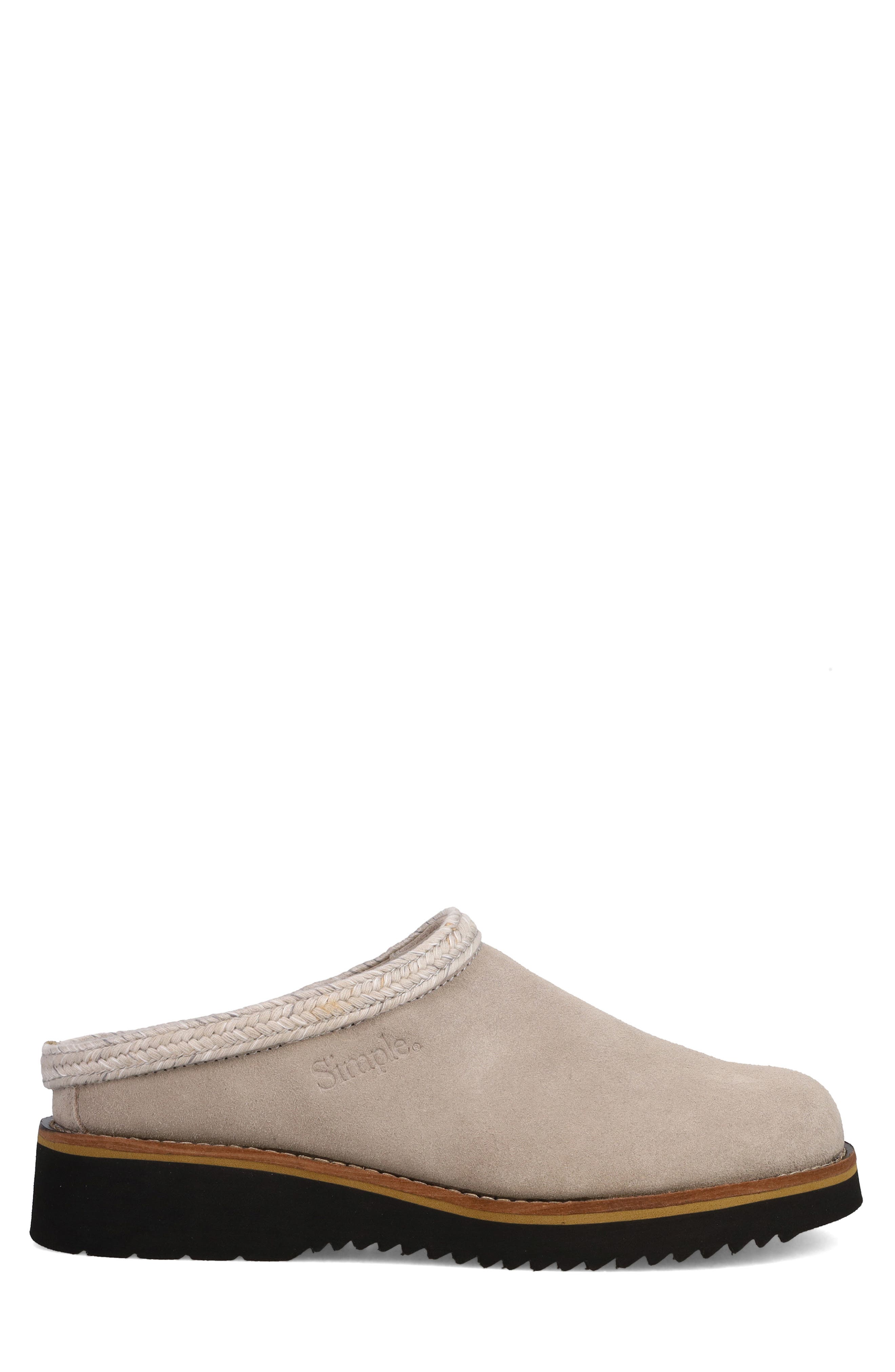 Original Suede Clog, Alternate, color, STONE
