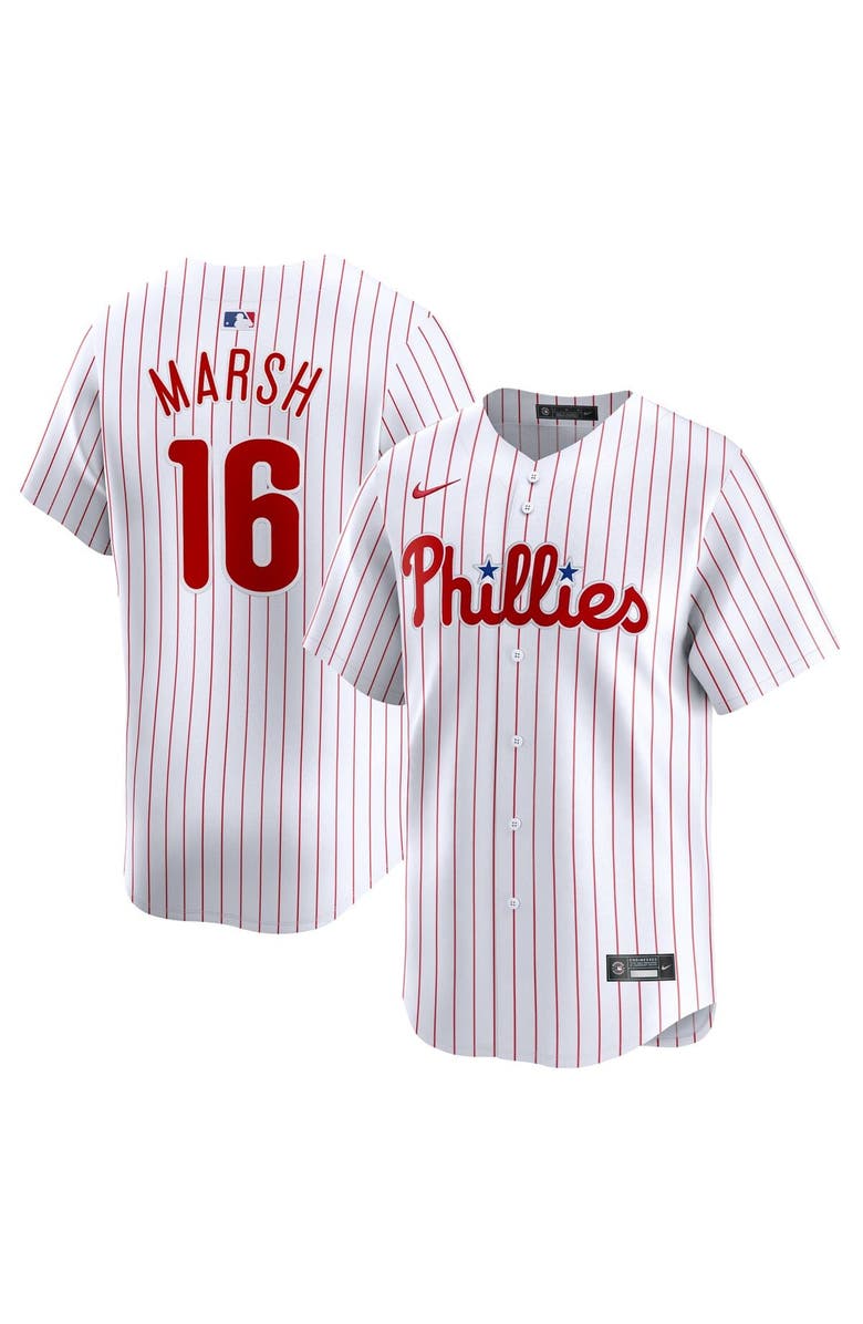 Nike Men's Nike Brandon Marsh White Philadelphia Phillies Home Limited Player Jersey, Alternate, color, White