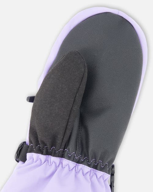 Deux Par Deux Girls Winter Mittens Teknik In Purple