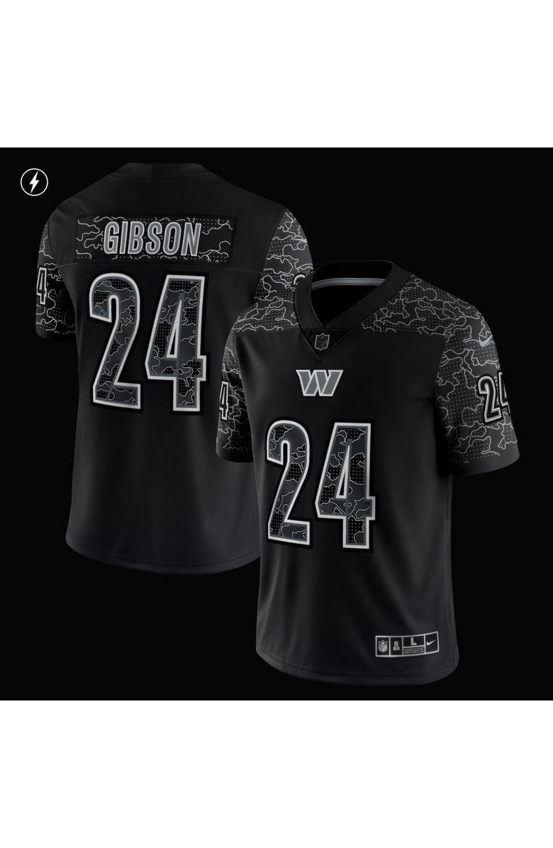 Nike Men's Nike Antonio Gibson Black Washington Commanders RFLCTV Limited Jersey, Alternate, color, 
