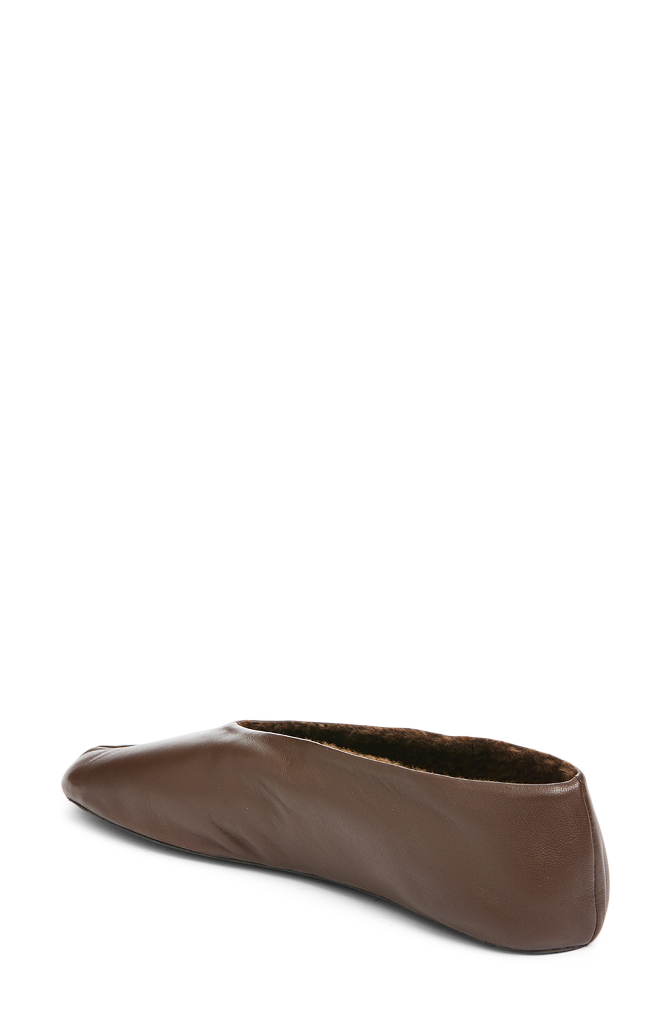 Stella Ballerina Flat, Alternate, color, MEDIUM BROWN