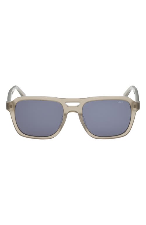 ABERCROMBIE & FITCH 55mm Navigator Sunglasses in Beige/Other /Smoke 