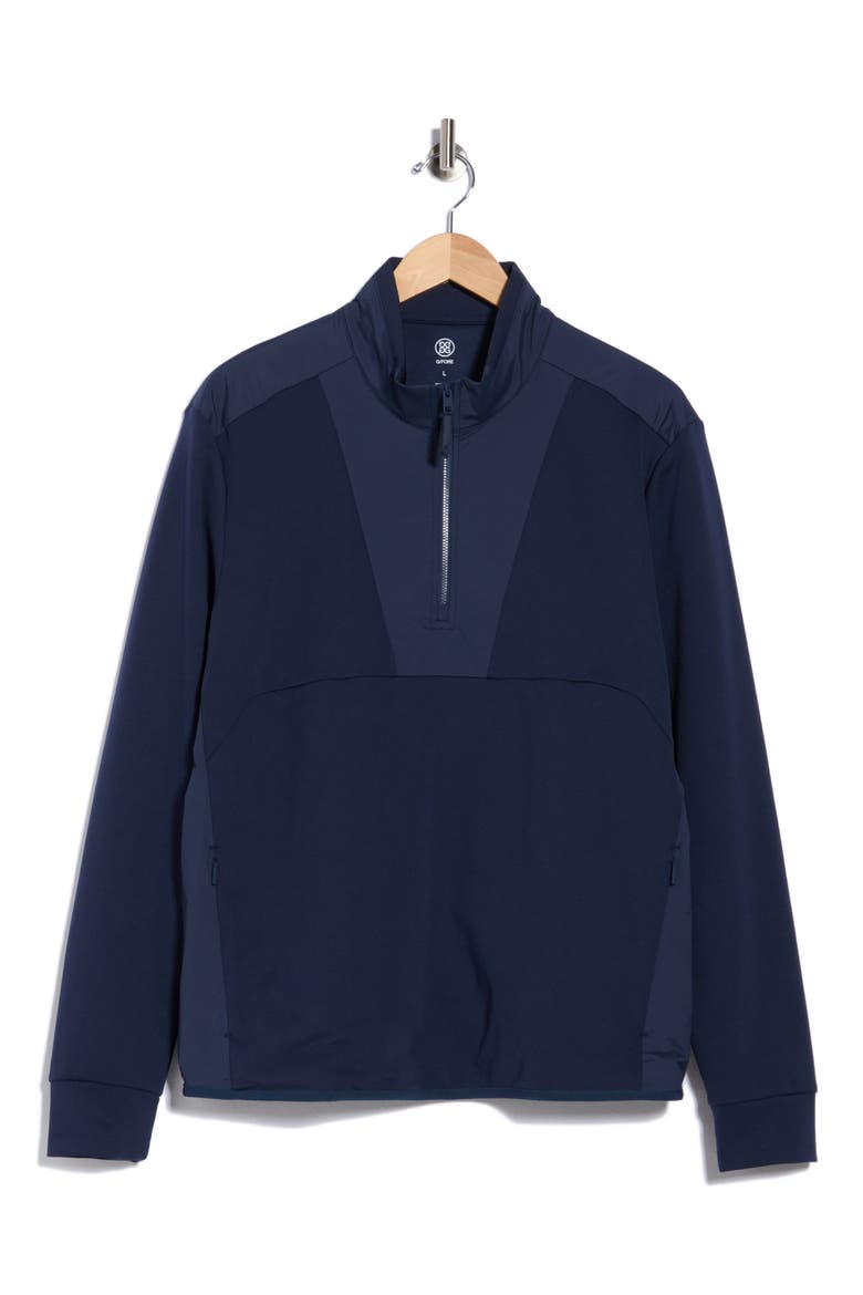 Double Knit Quarter Zip Pullover, Alternate, color, TWILIGHT