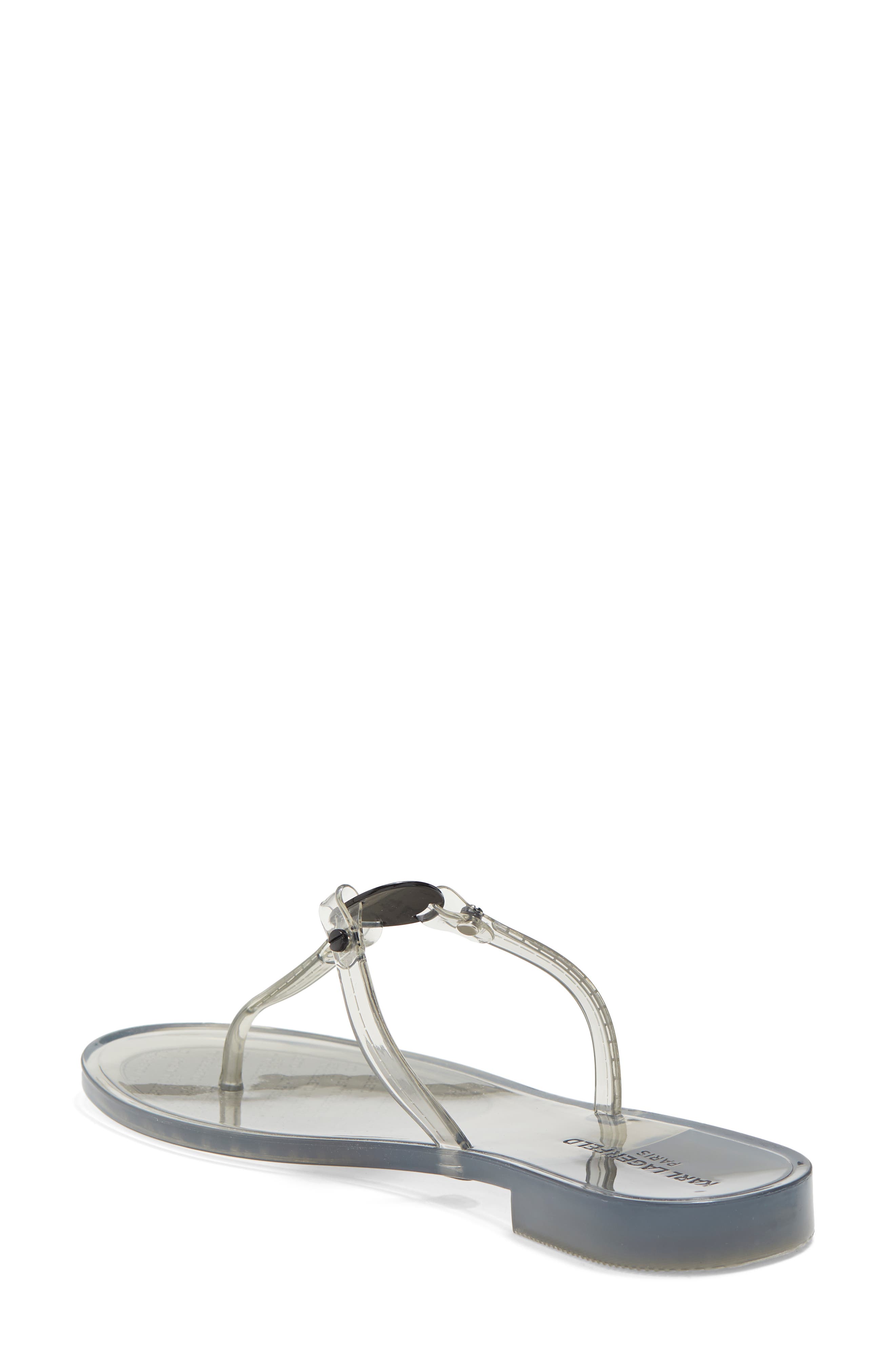 KARL LAGERFELD PARIS Wylda Clear Sandal, Alternate, color, Smoke