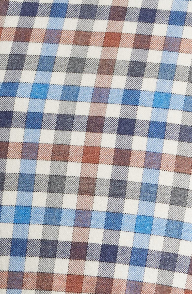 johnnie-O Krause Plaid Cotton Blend Button-Down Shirt, Alternate, color, Harvest