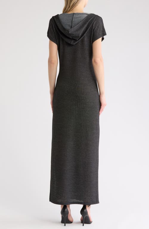 Go Couture Short Sleeve Hoodie Dress