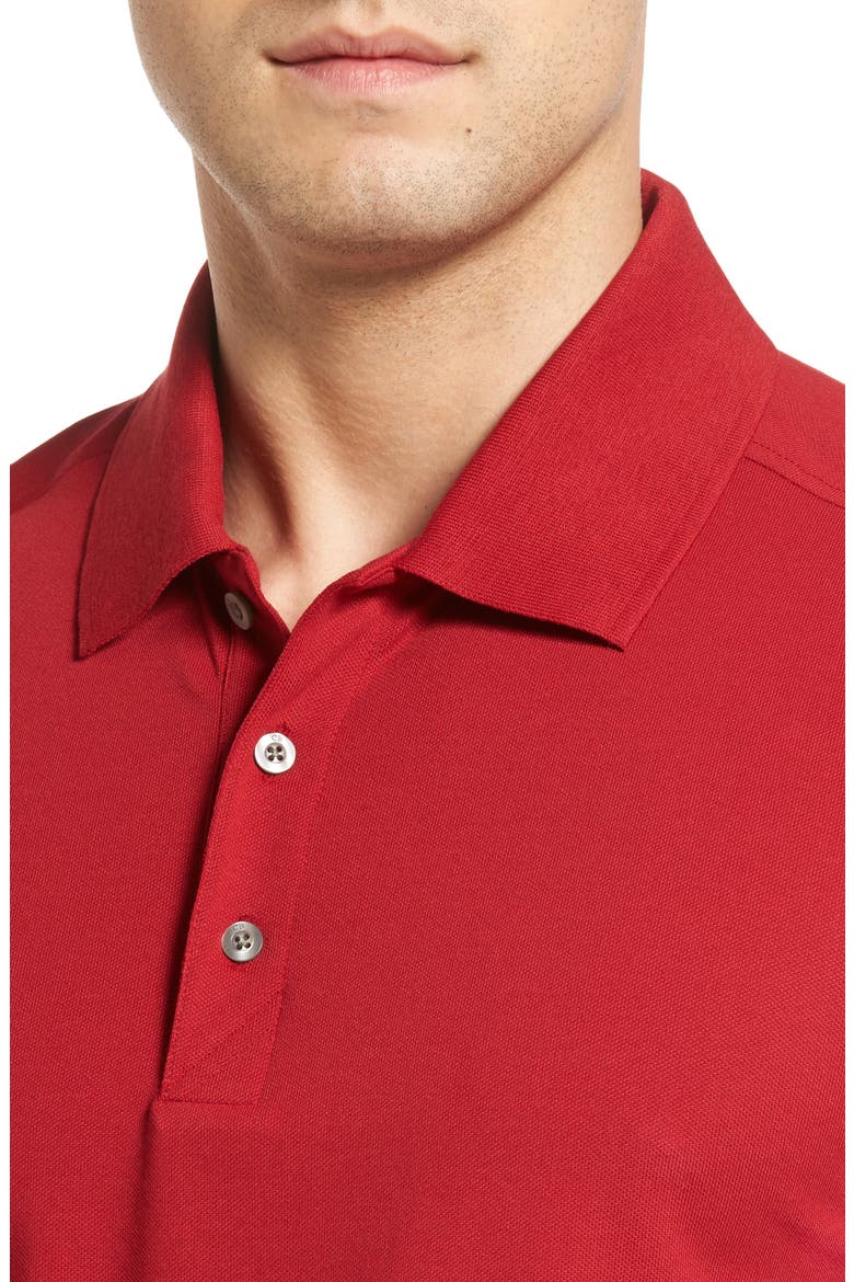 Advantage Tri-Blend Piqué Polo, Alternate, color, CARD RED