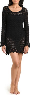 La Blanca Serenity Crochet Cover-Up Minidress