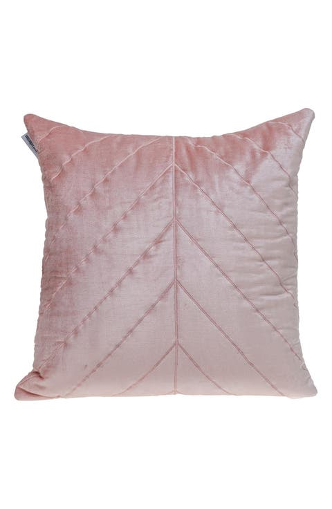 Tobyn Transitional Pink Throw Pillow