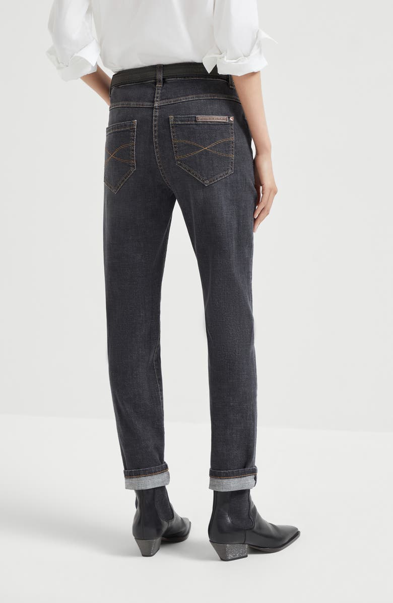 Brunello Cucinelli Slim trousers, Alternate, color, Dark Grey