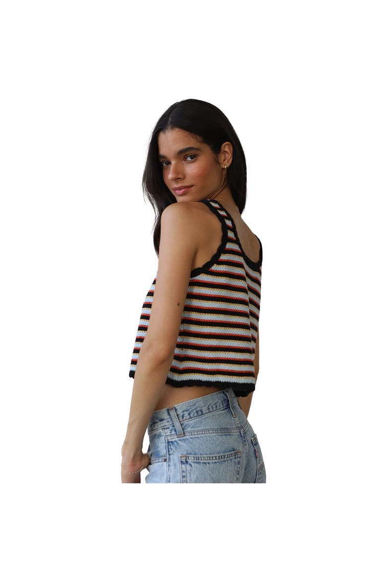 Mai Crochet Tie Tank Top - Women's, Alternate, color, Black