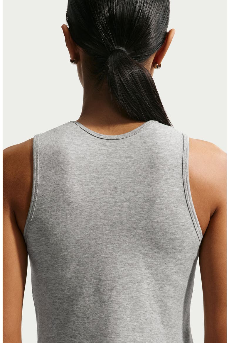 Athletic League Crop Sports Bra Tank, Alternate, color, DARK GREY HEATHER