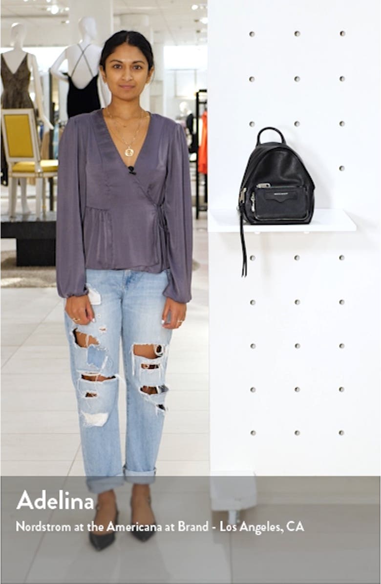 Mini Emma Convertible Leather Backpack, sales video thumbnail