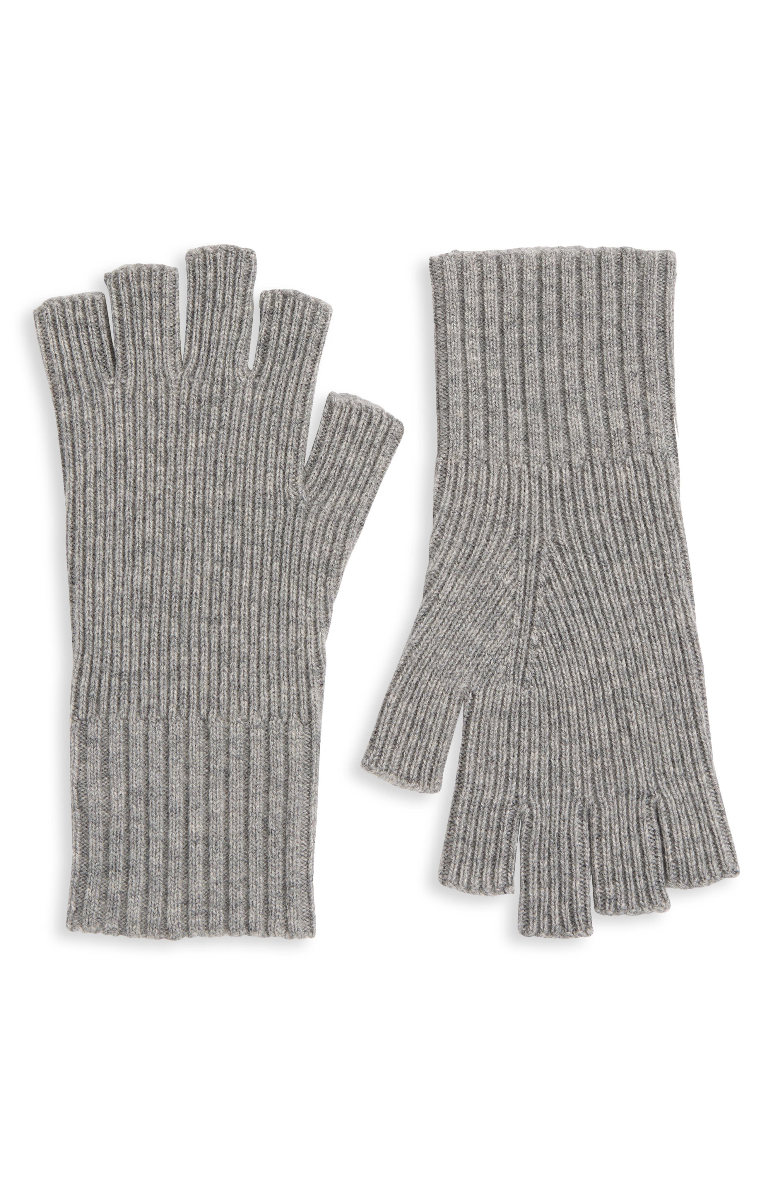 Fingerless Wool & Cashmere Gloves