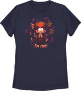 Inside Out 2 Women's Inside Out 2 Anxiety I'm Fine Graphic T-Shirt