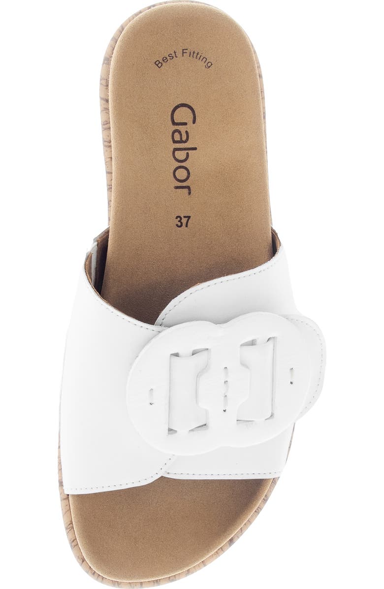 Gabor Platform Slide Sandal, Alternate, color, White
