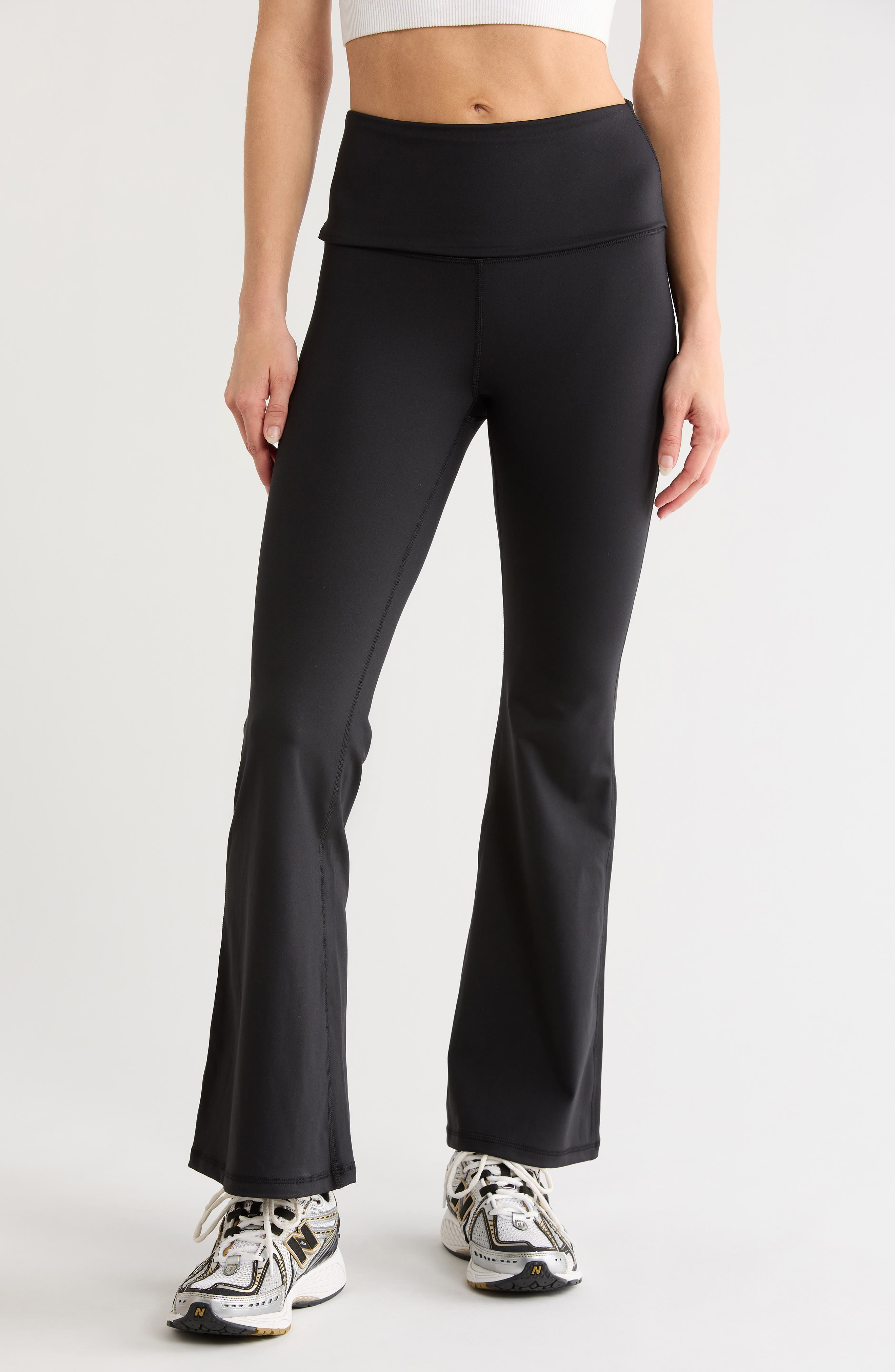 Lux Florence Foldover 7\/8 Flare Leggings