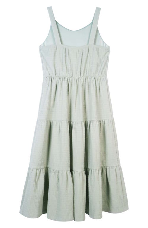 Zunie Kids' Tiered Knit Maxi Dress