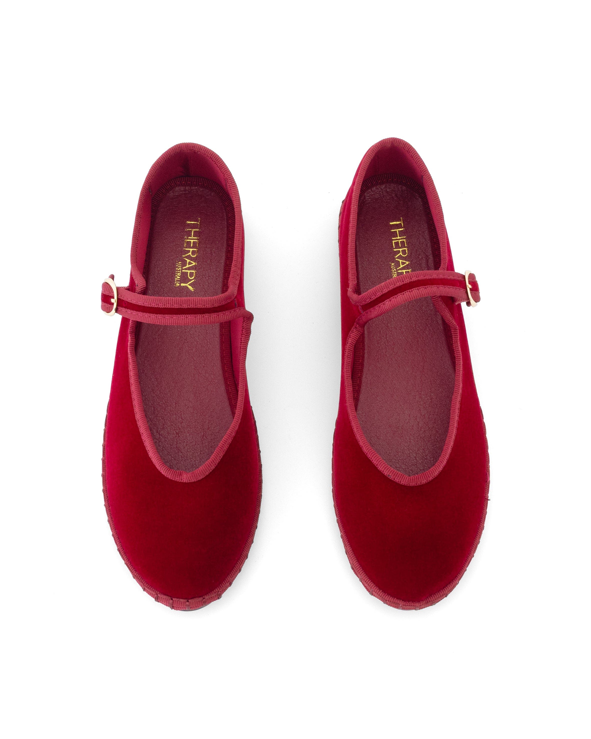 ALEGRIA Round Toe mary jane ballet flats, Alternate, color, Port Velvet
