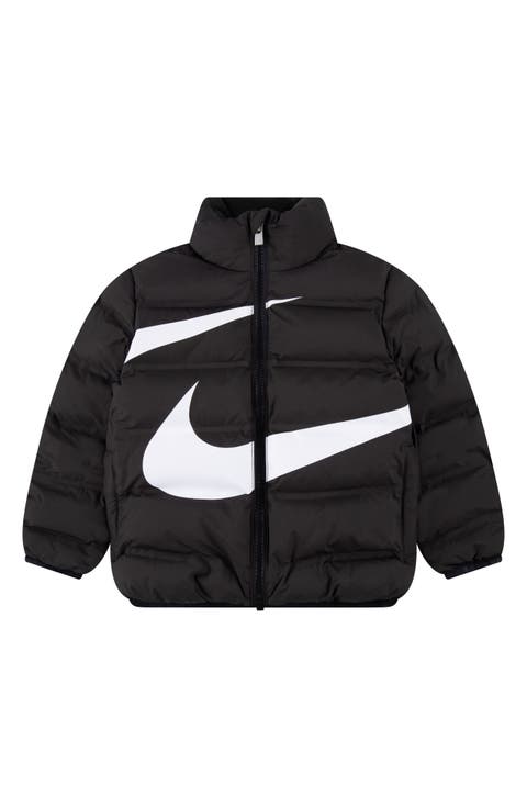 Kids' Wrap Swoosh Water Resistant Quilted Jacket (Toddler)