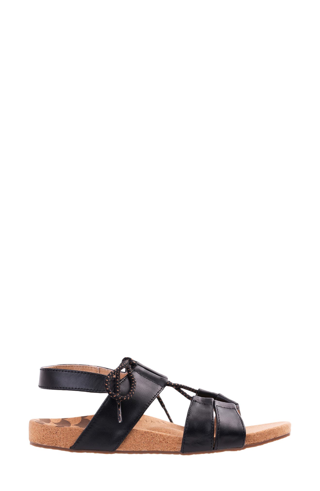 Adele Lace-Up Sandal, Alternate, color, BLACK