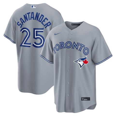 Men's Nike Anthony Santander Gray Toronto Blue Jays Road Replica Jersey