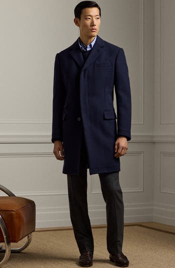 Ralph Lauren Purple Label Kent Paddock Brushed Wool Topcoat