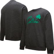 Mitchell & Ness Men's Black Boston Celtics Hardwood Classics Blackout Collection Snow Washed Pullover Sweatshirt