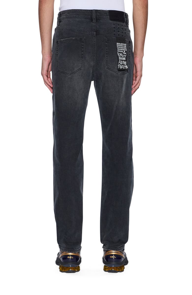 Ksubi Hazlow 3rd Degree Black Straight Leg Jeans, Alternate, color, Charcoal