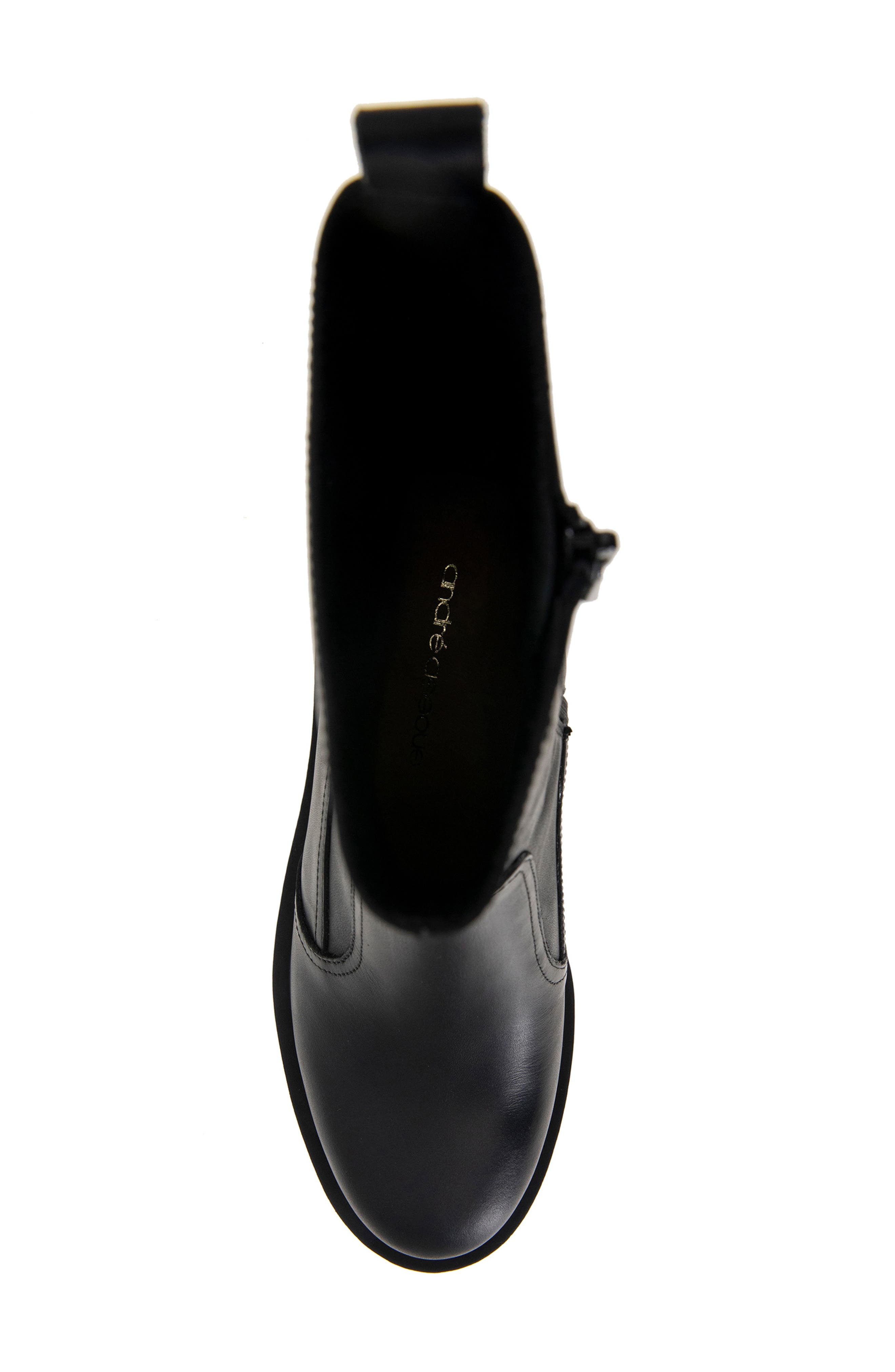 André Assous Gloria Water Resistant Boot, Alternate, color, Black